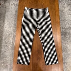 Lauren Ralph Lauren Black and White Gingham Pants